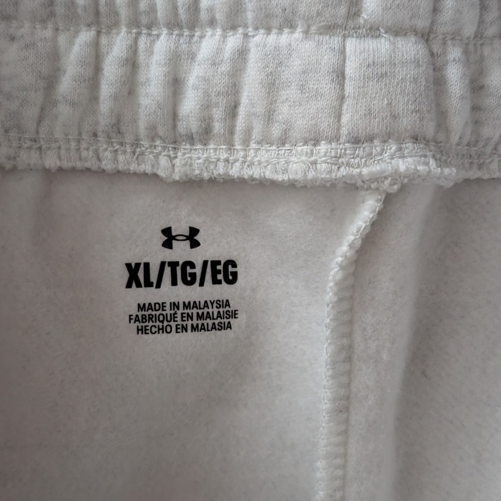 NWT Under Armour Loose Fit Light Gray Ankle Sweatpants - Picture 4 of 7